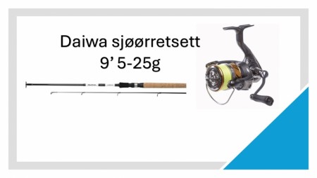Daiwa Laguna stang 9' 5-25g m/ Laguna LT 2500 JB4 snelle 